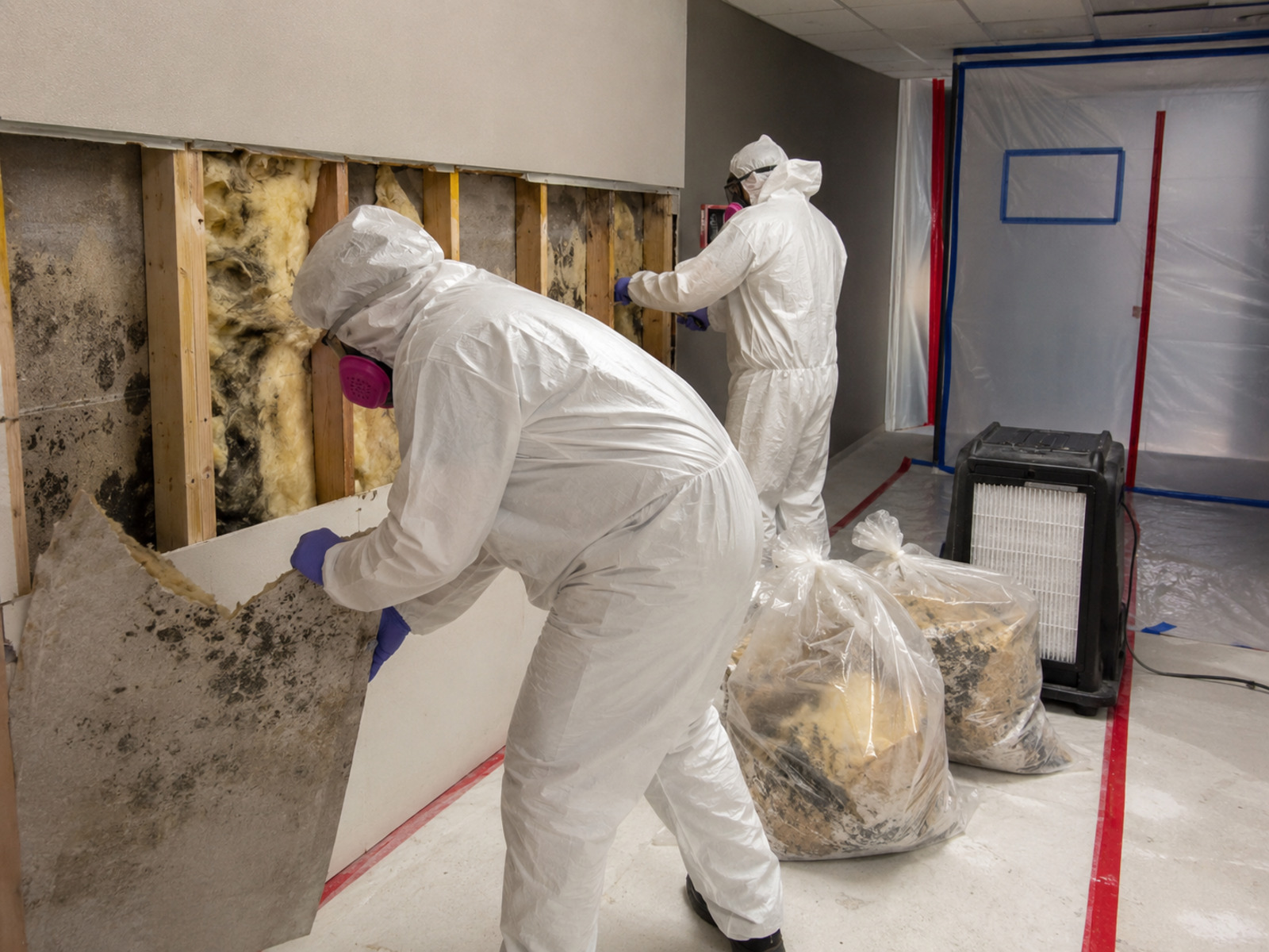 Mold damaged commercial materials