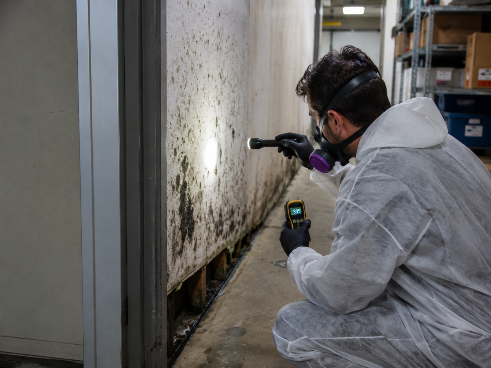 Mold growth in commercial building