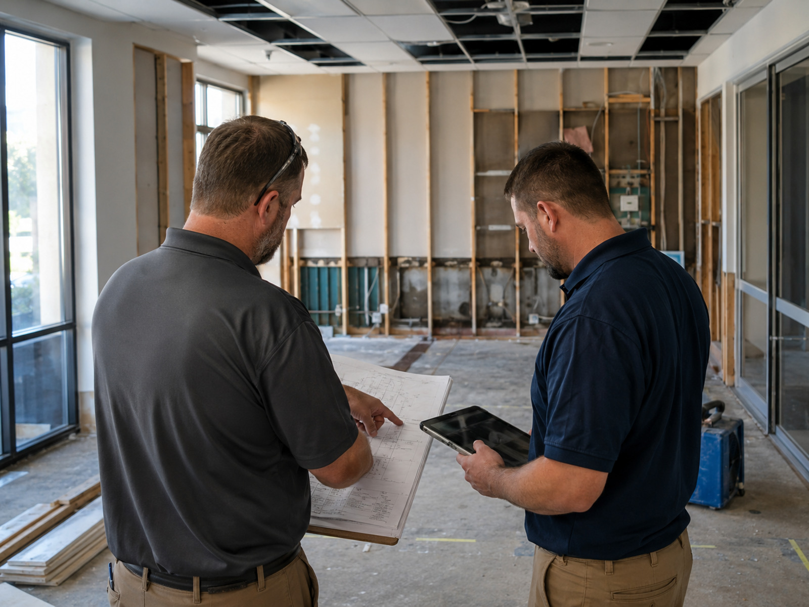 Commercial reconstruction planning