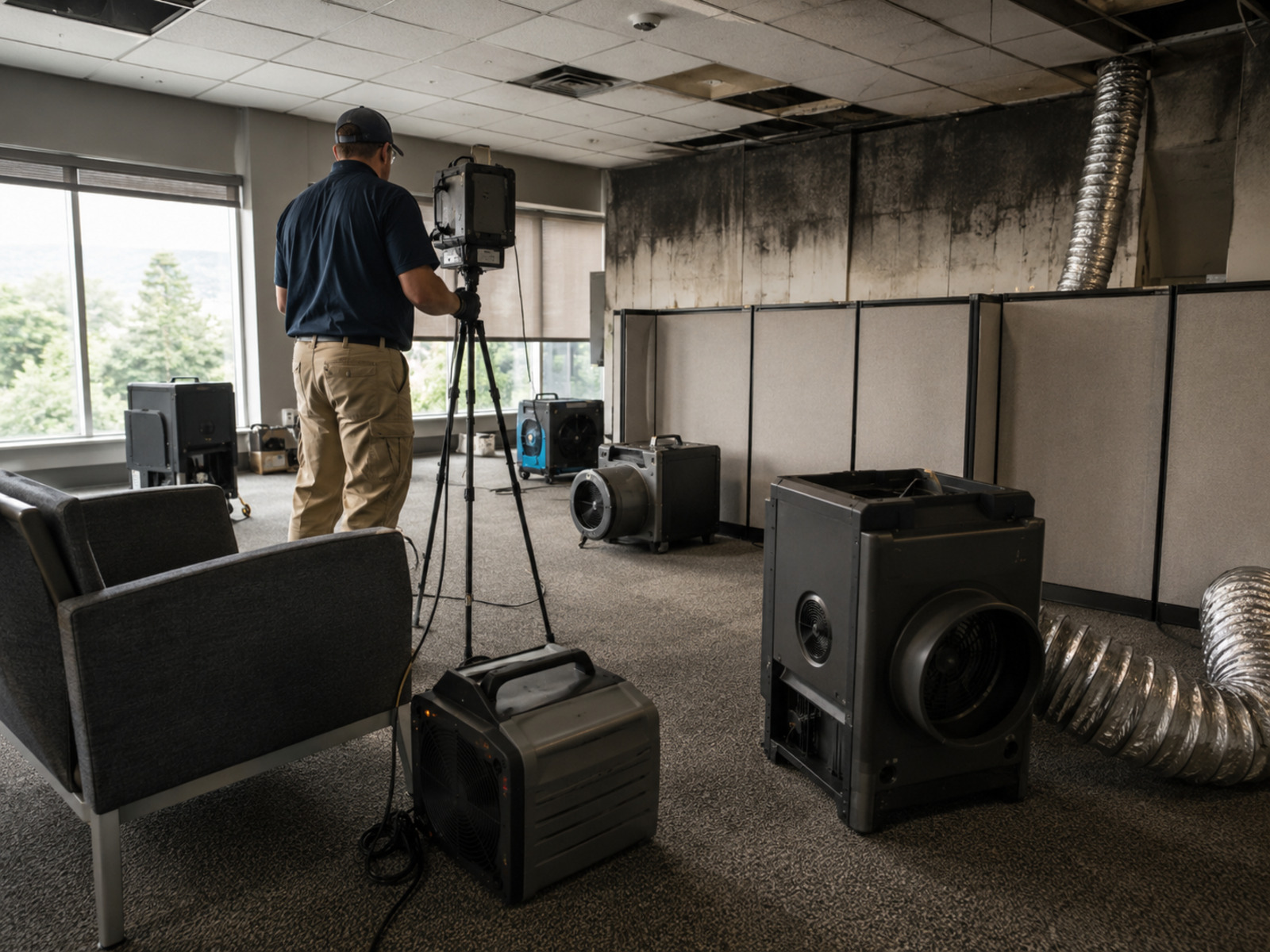 Commercial smoke odor treatment