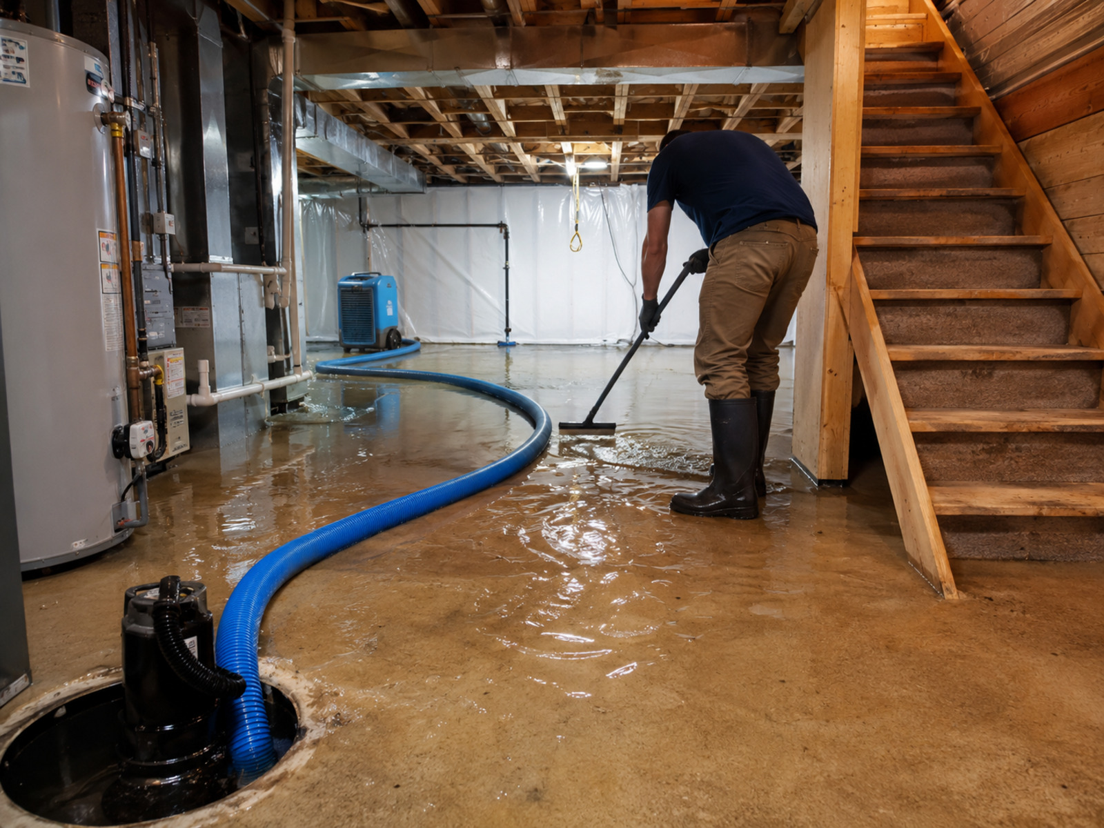 Flooded basement