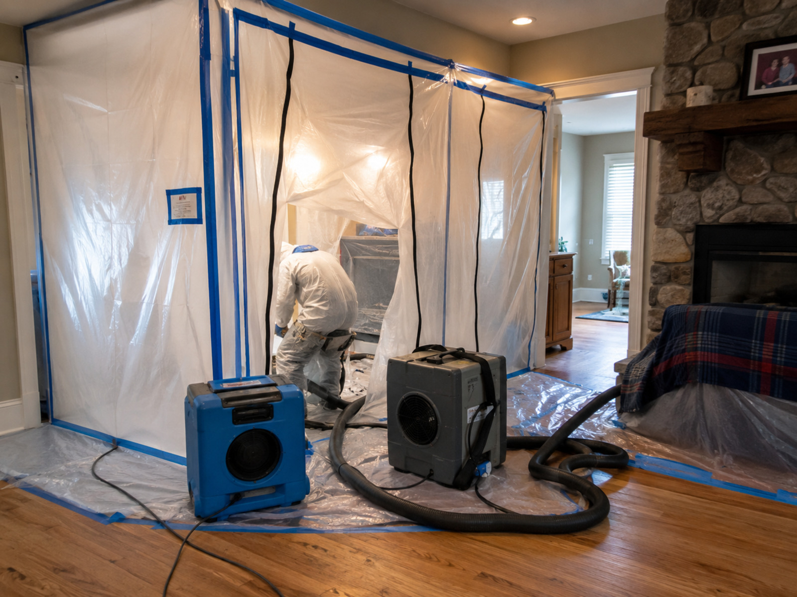 Mold remediation work