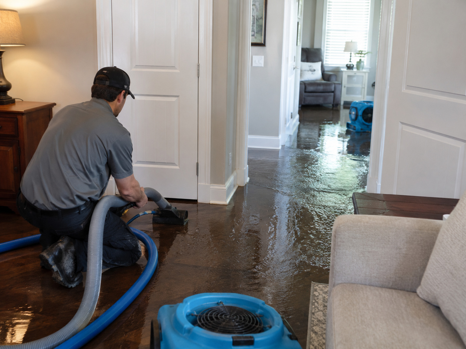 Water damage in home