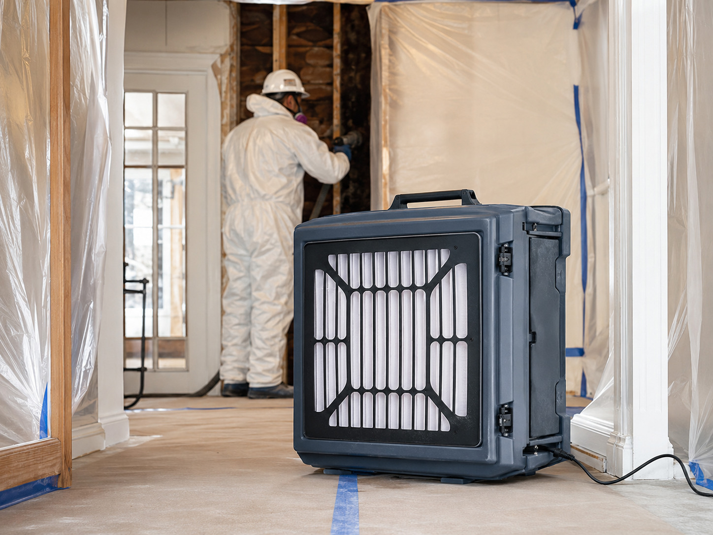 Air scrubbing on site