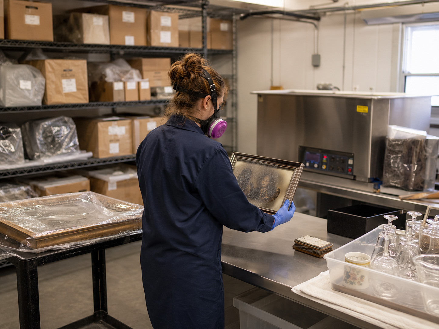 Contents cleaning facility