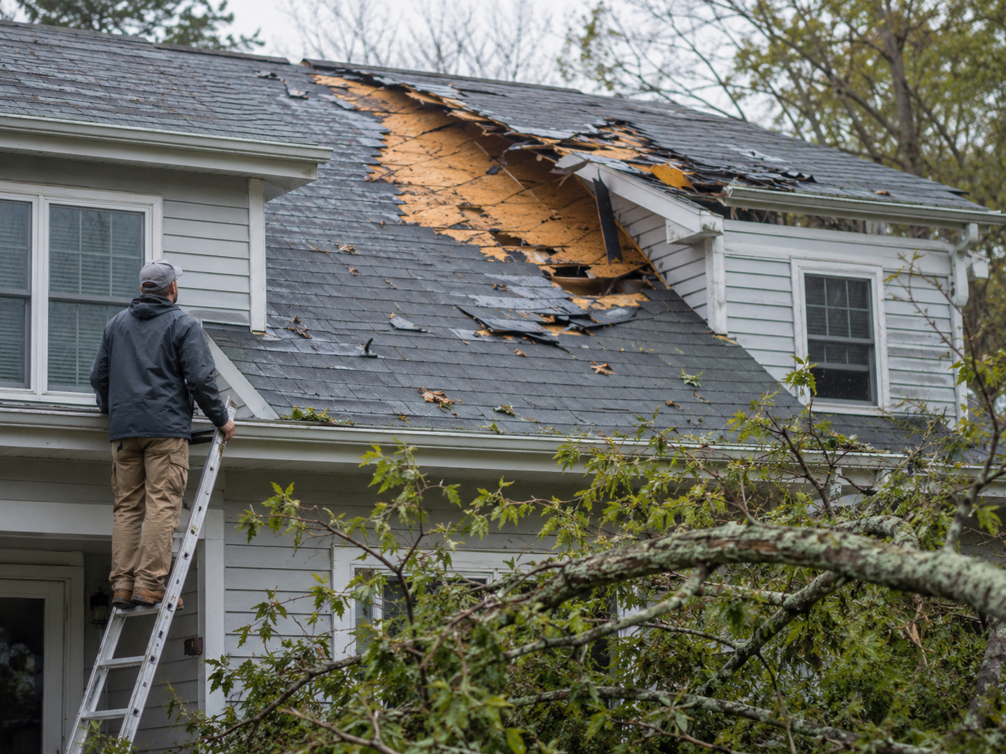 Commercial building storm damage assessment