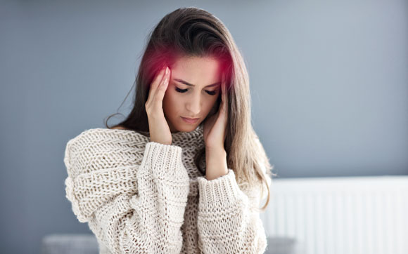 woman with sudden allergies due to mold