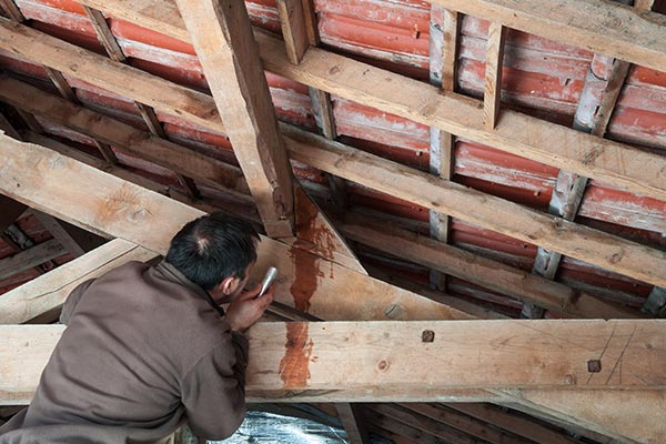 Leaking roof causing Winter water damage