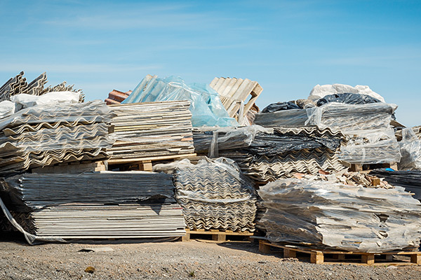 asbestos-roofing-materials-in-a-landfill