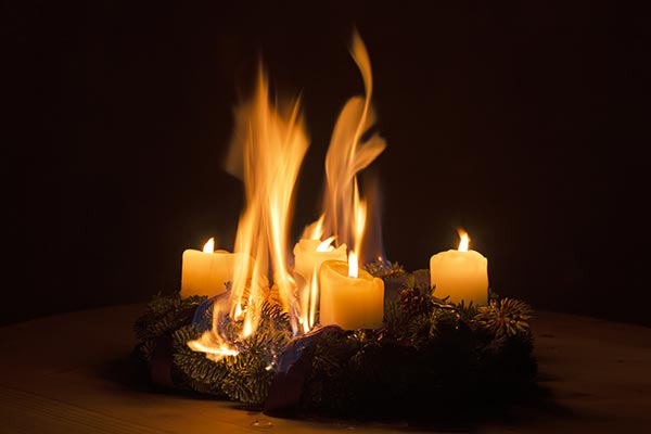 candle fire