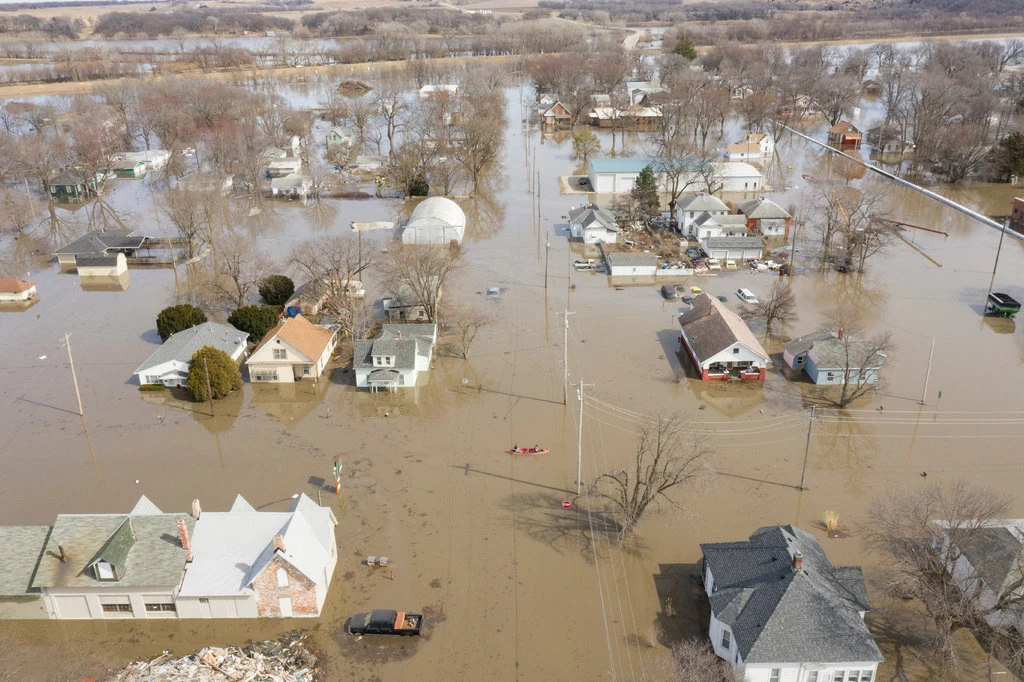 catastrophic flood in a community