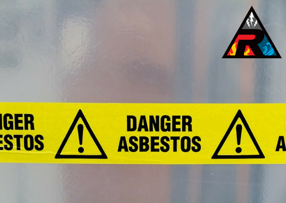 Danger Asbestos caution tape
